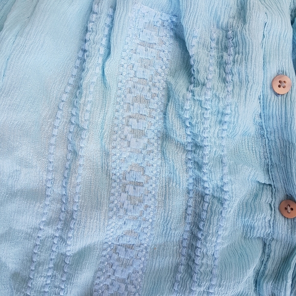 🌏 BIBA • Mulberry Silk Boho Top • Sz 42 - Picture 4 of 16